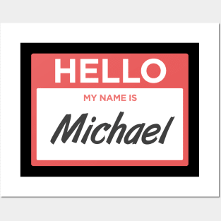 Michael | Funny Name Tag Posters and Art